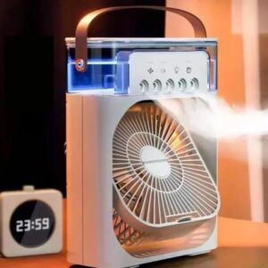 Portable Air Conditioner Fan, Humidifier, USB Electric Fan